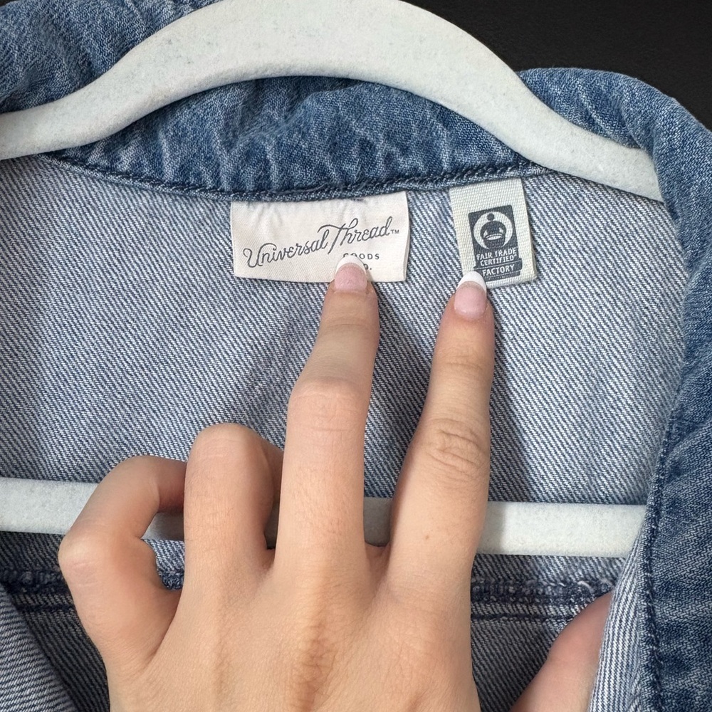 Universal Thread Blue Denim Jumpsuit - Picture 3 of 6